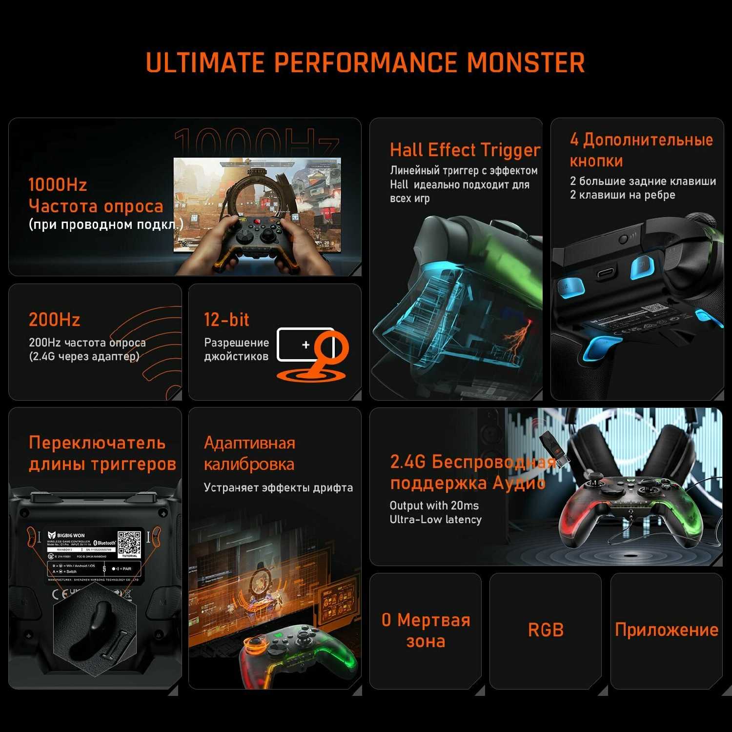 Геймпад RAINBOW RAINBOW 2 Pro GYROCON+ (C1 PRO) фотография 12