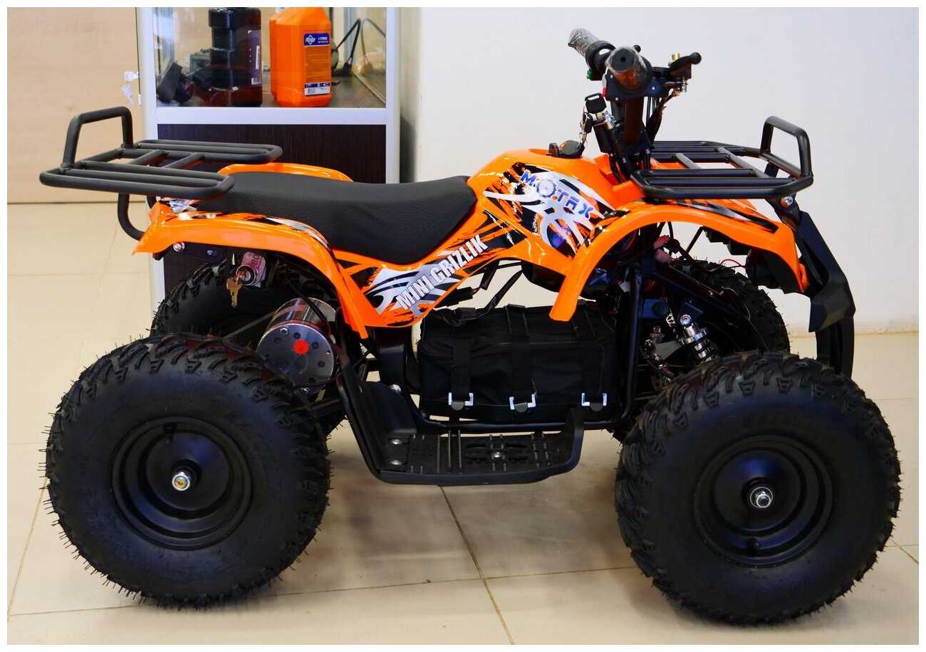 Детский электроквадроцикл MOTAX ATV X-16 1000W Big Wheel (оранжевый) фотография 1