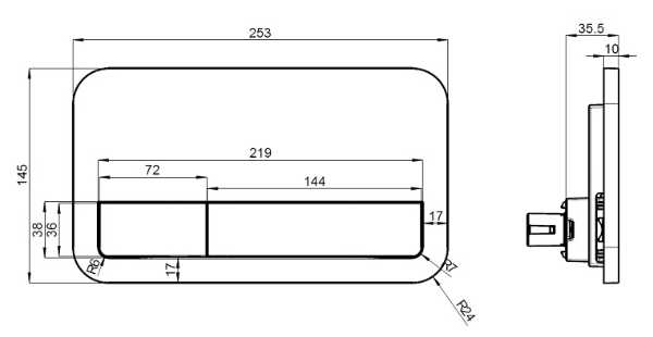 Кнопка смыва Villeroy & Boch ViConnect 92249061 фотография 1