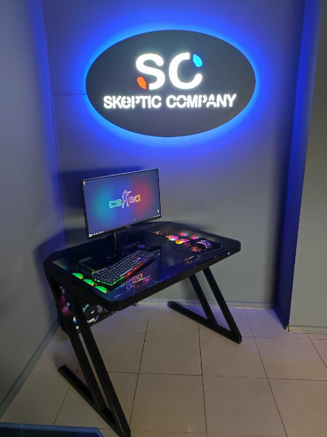 Игровой компьютерный стол Skeptic Black (ПК в столе) фотография 8