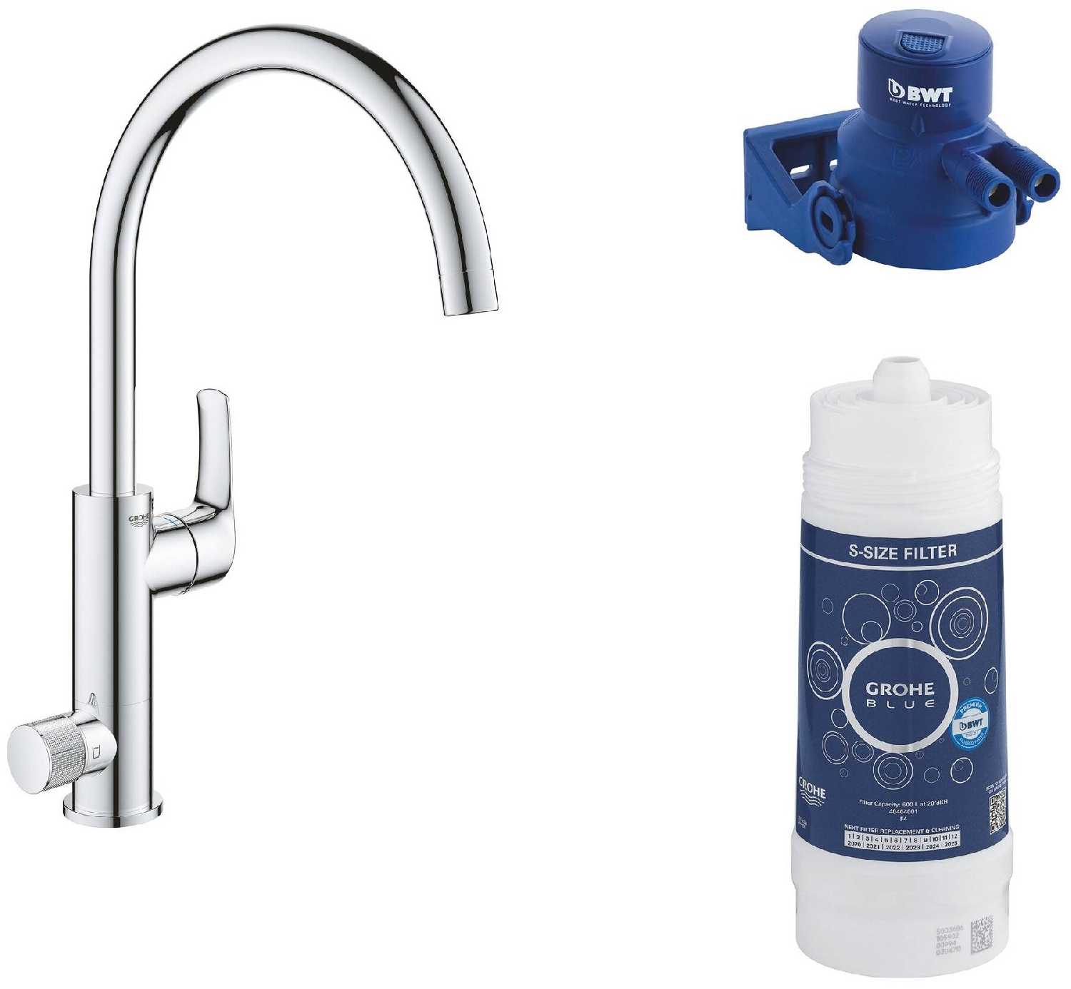Смеситель для душа Grohe Blue Pure Eurosmart 119708, рычажный