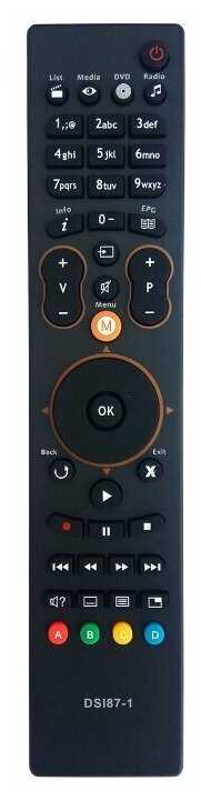 Пульт управления для приставки ресивера приемника НТВ+ DSI74 HD, DSI87 HD Sagemcom DSI87-1 HD фотография 1