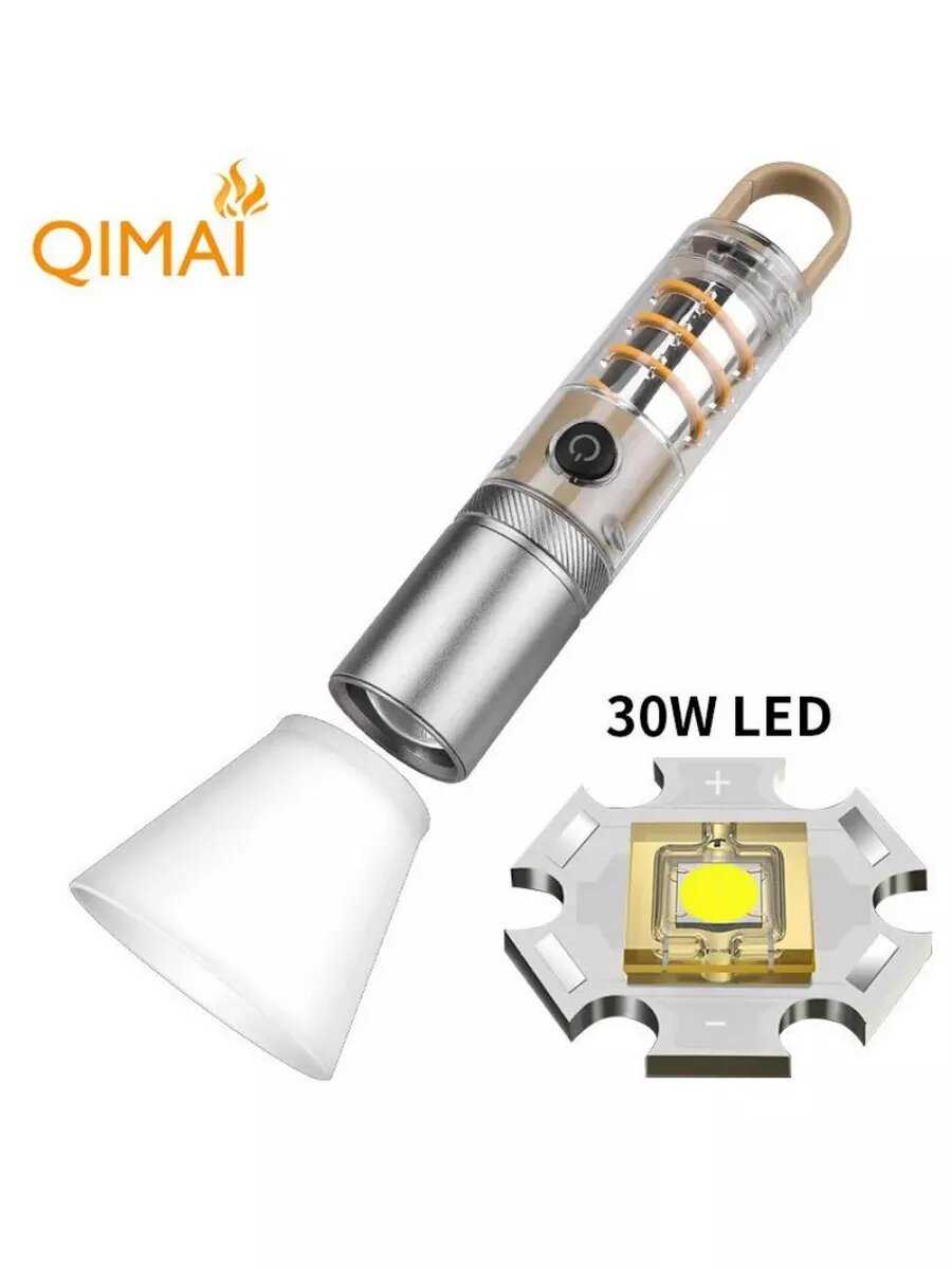 Многофункциональный фонарик COB LED фотография 8