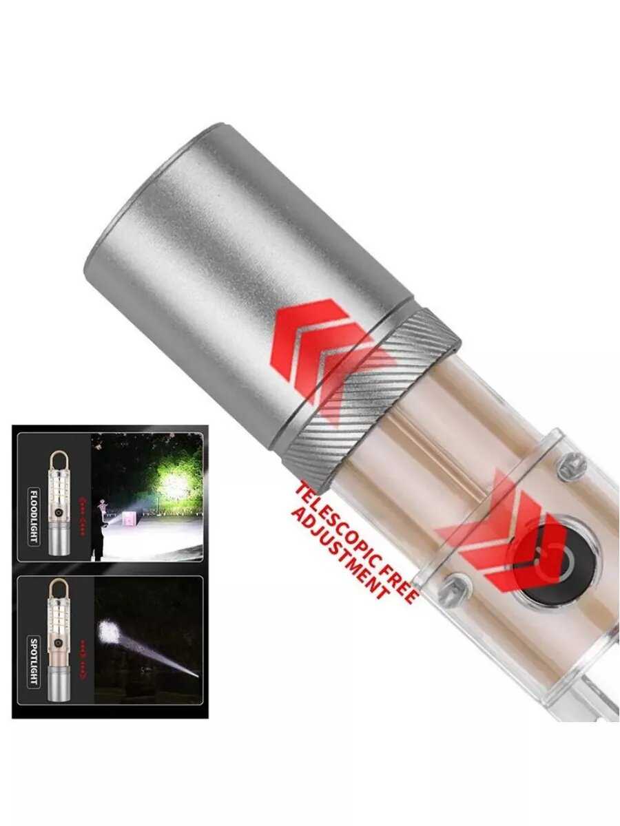 Многофункциональный фонарик COB LED фотография 9