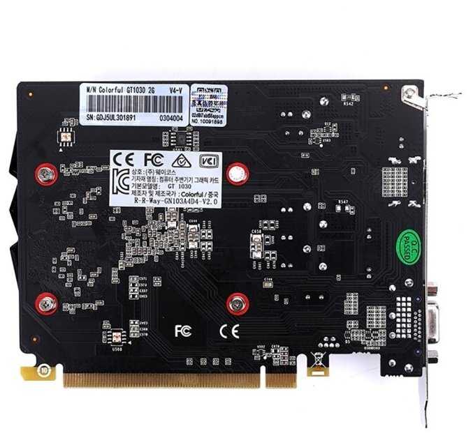 Видеокарта Colorful GeForce GT1030 (4G-V) фотография 8