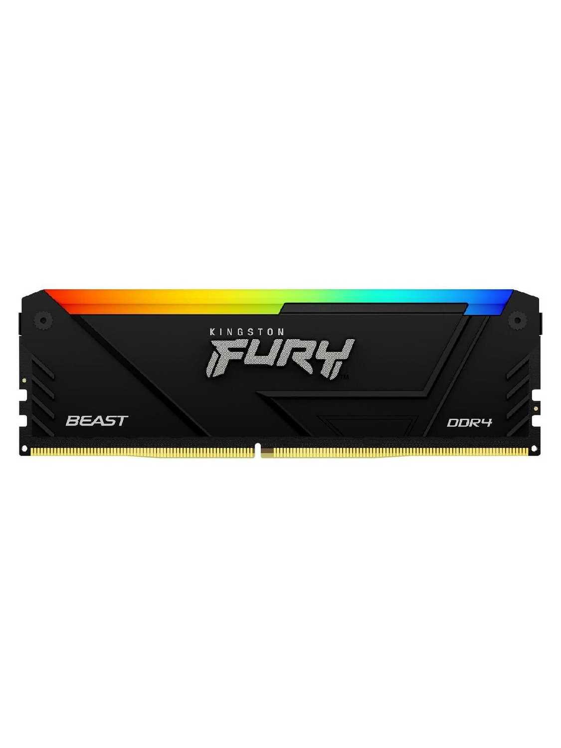 Оперативная память Kingston FURY Beast RGB [16GB DDR4 (Kit of 2)] [KF432C16BB2AK2/16]
