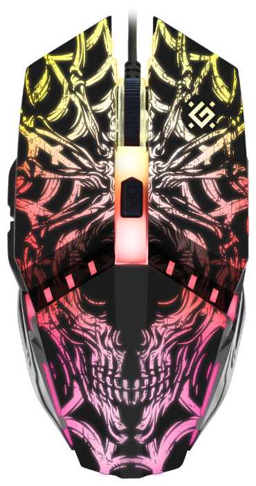 Игровая мышка для компьютера Defender Prototype оптика 6 кнопок 2400 dpi