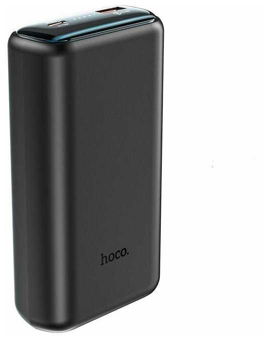 Внешний аккумулятор Hoco Q1A, 20000 мАч, PD 20W + QC3.0, 3 А, чёрный фотография 1