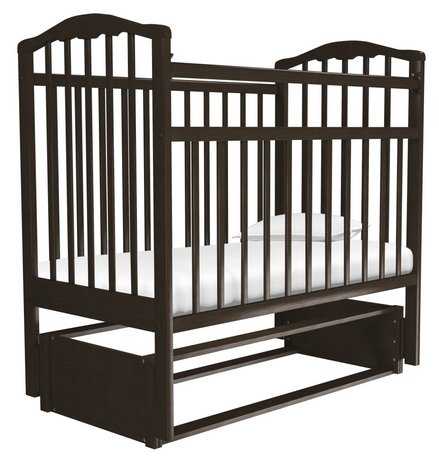 Кроватка Агат Золушка-5, классическая, продольный маятник фотография 5