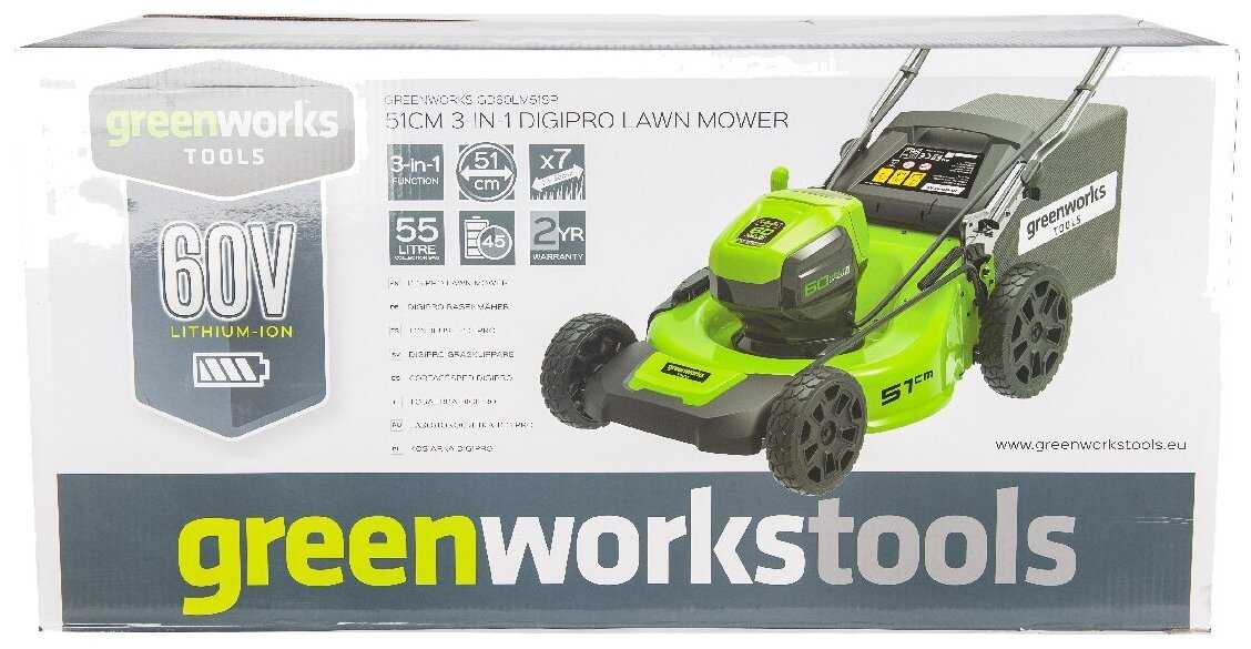 Электрическая газонокосилка Greenworks DigiPro (2514307) фотография 4