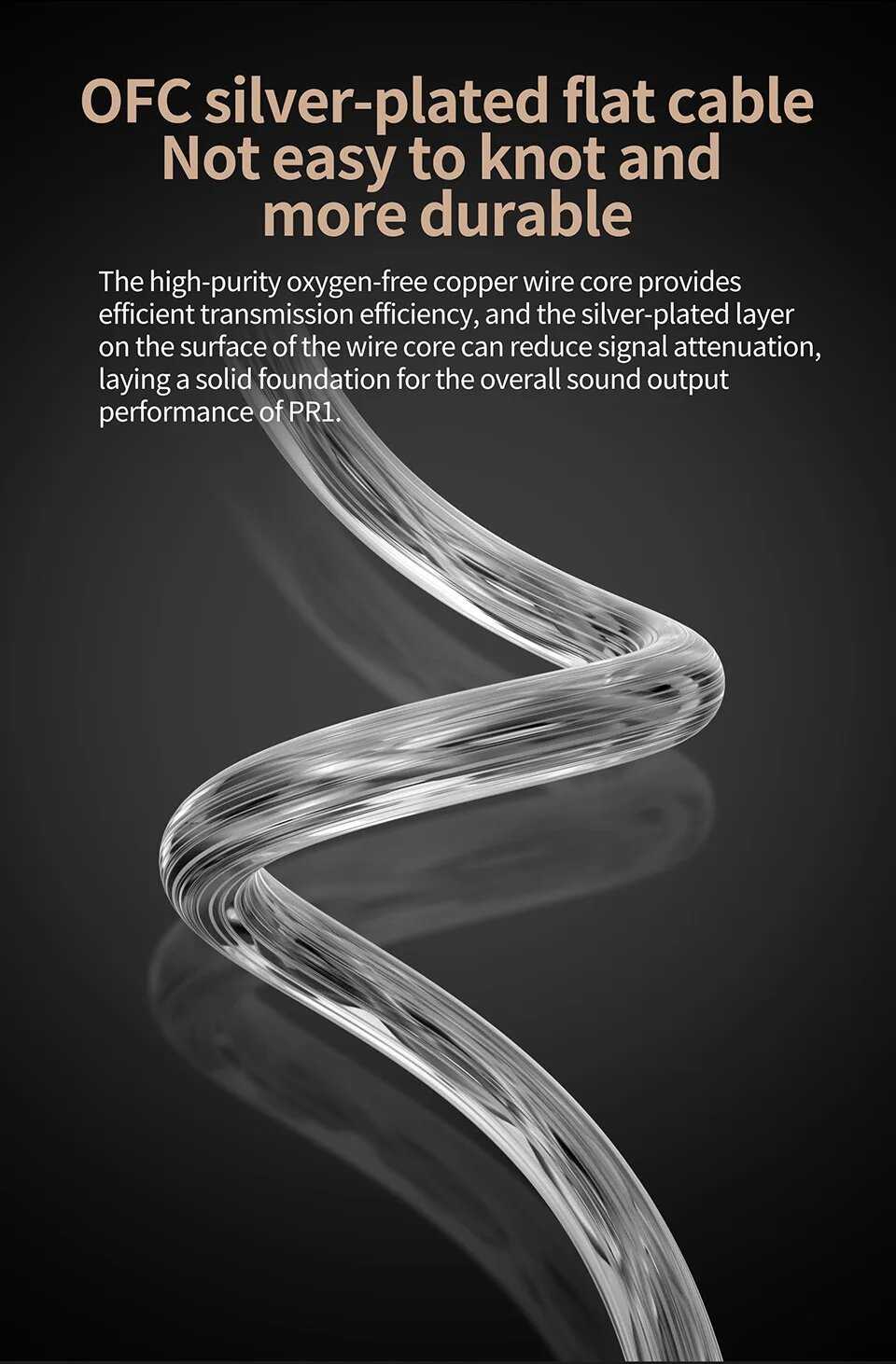 Изодинамические наушники KZ PR1 [KZ-PR1] [13,2 мм планар IEM + микрофон] фотография 4