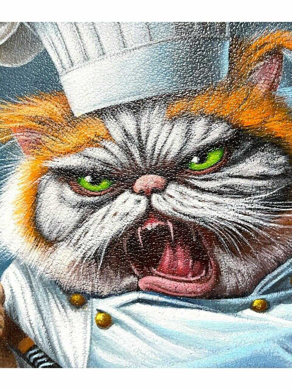 Женский рюкзак Pelle Volare Злой кот-повар фотография 6