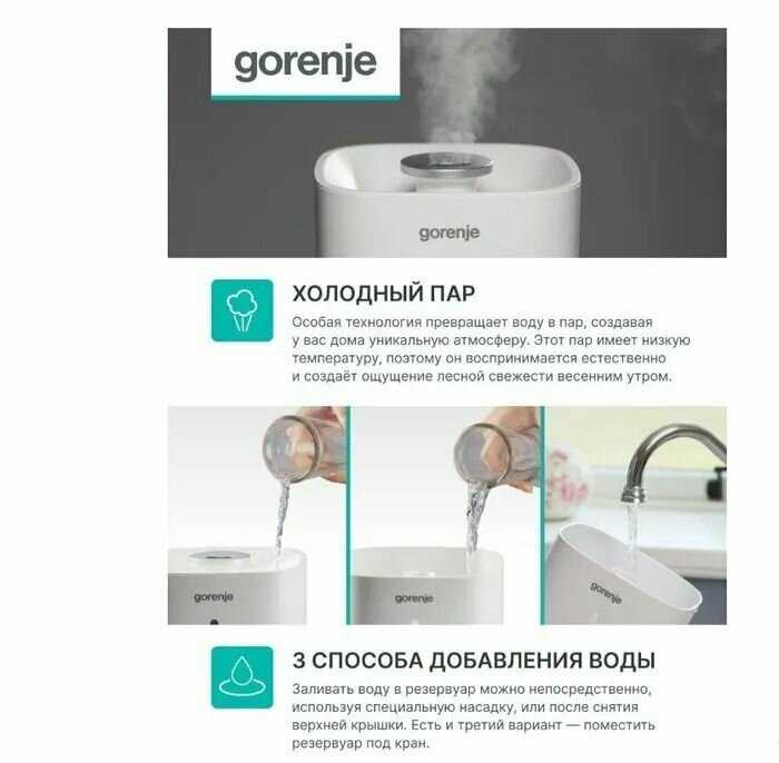 Увлажнитель воздуха Gorenje H45W фотография 8