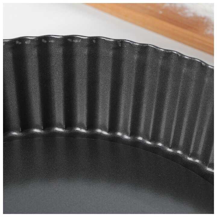 Форма для выпечки Доляна Жаклин. Рифленый круг 3741678, 24 см фотография 2