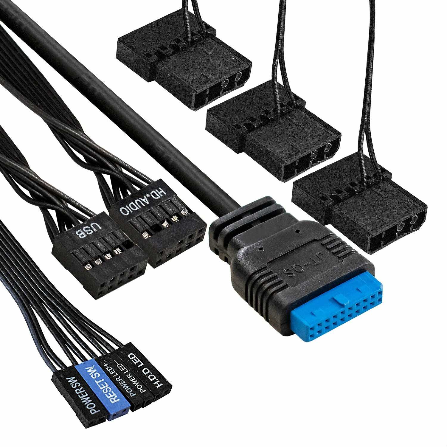 Корпус ExeGate EVO-5001A-450NPX (ATX, БП 450NPX, 2USB+1USB3.0+HD Audio, 3 вент.12см с RGB подсветкой, боковая панель - закаленное стекло) фотография 4