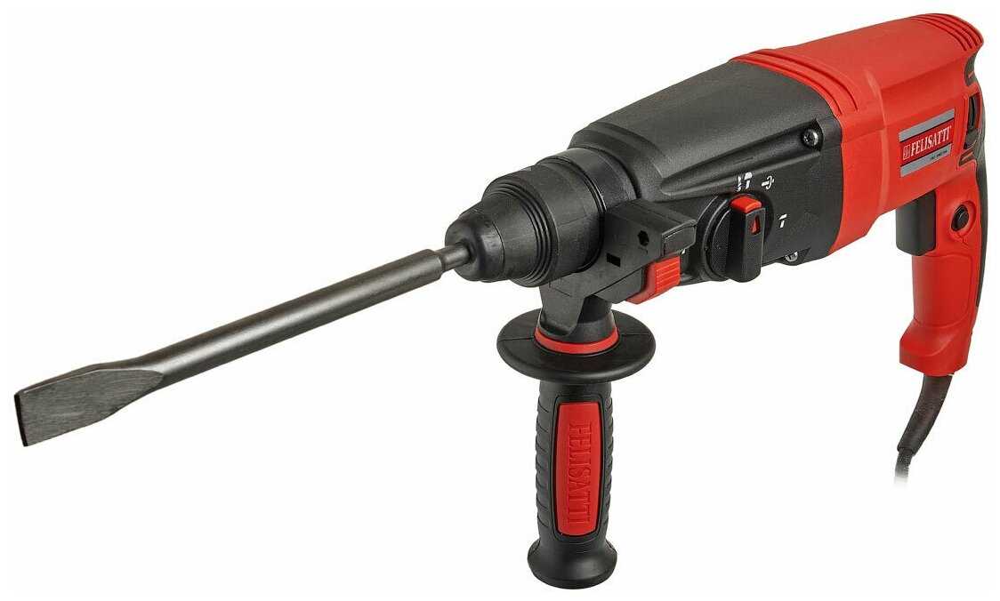 Перфоратор Felisatti П-26/800ЭР(М) SDS+ (кейс+оснастка)