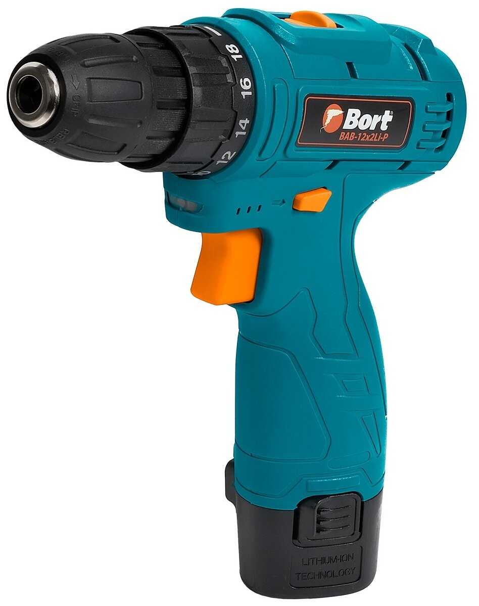 Аккумуляторная дрель-шуруповерт Bort BAB-12X2LI-P (1X1,5 AH) 93414011 фотография 2