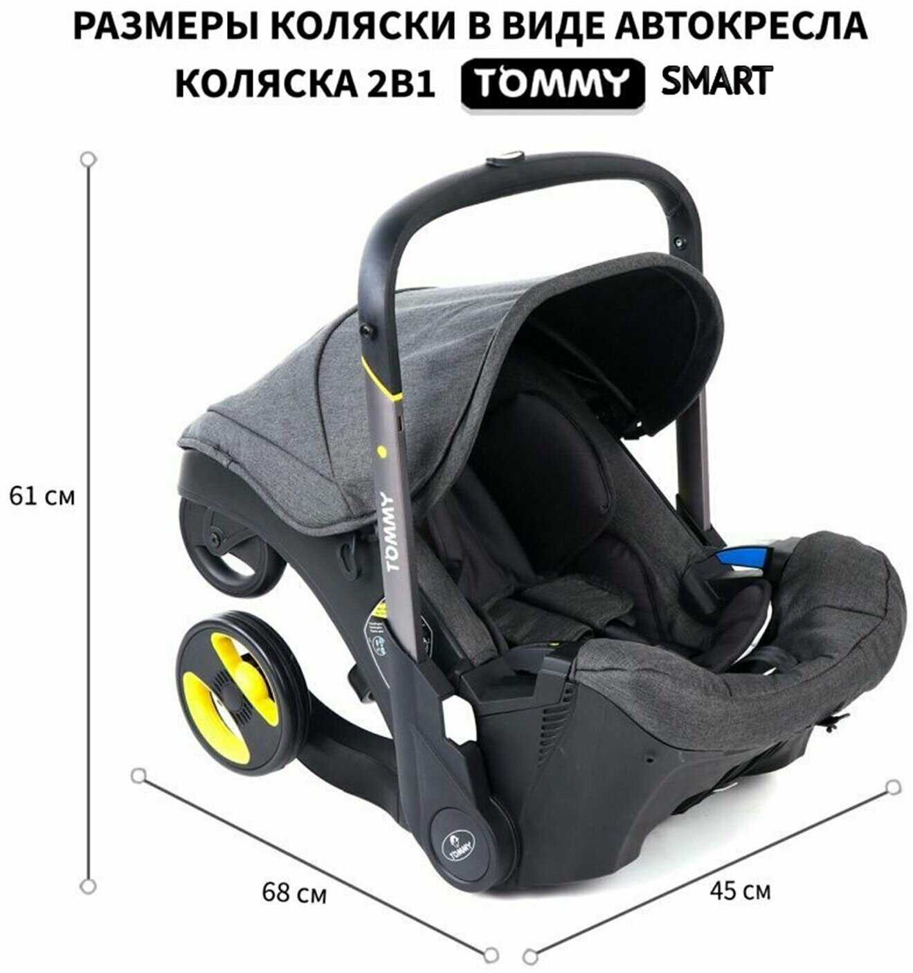 Коляска-автокресло Tommy Smart (0-24 мес. до 13 кг) фотография 3