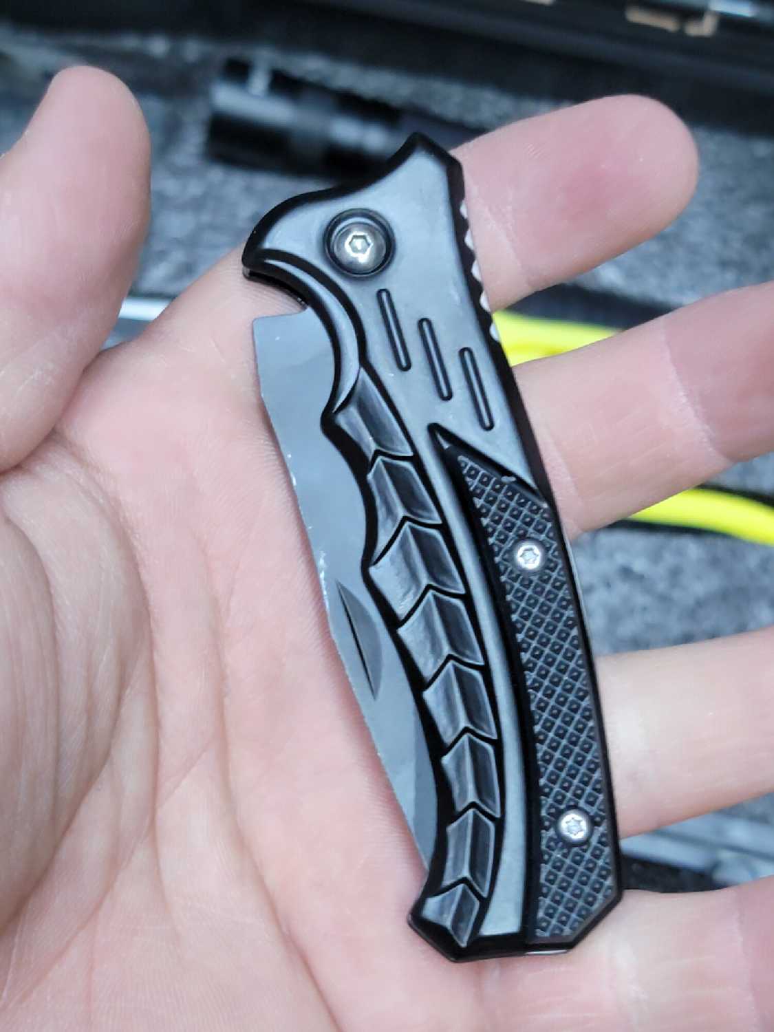 Многофункциональная лопата, нож складной и набор инструментов в кейсе туристический универсальный фотография 13