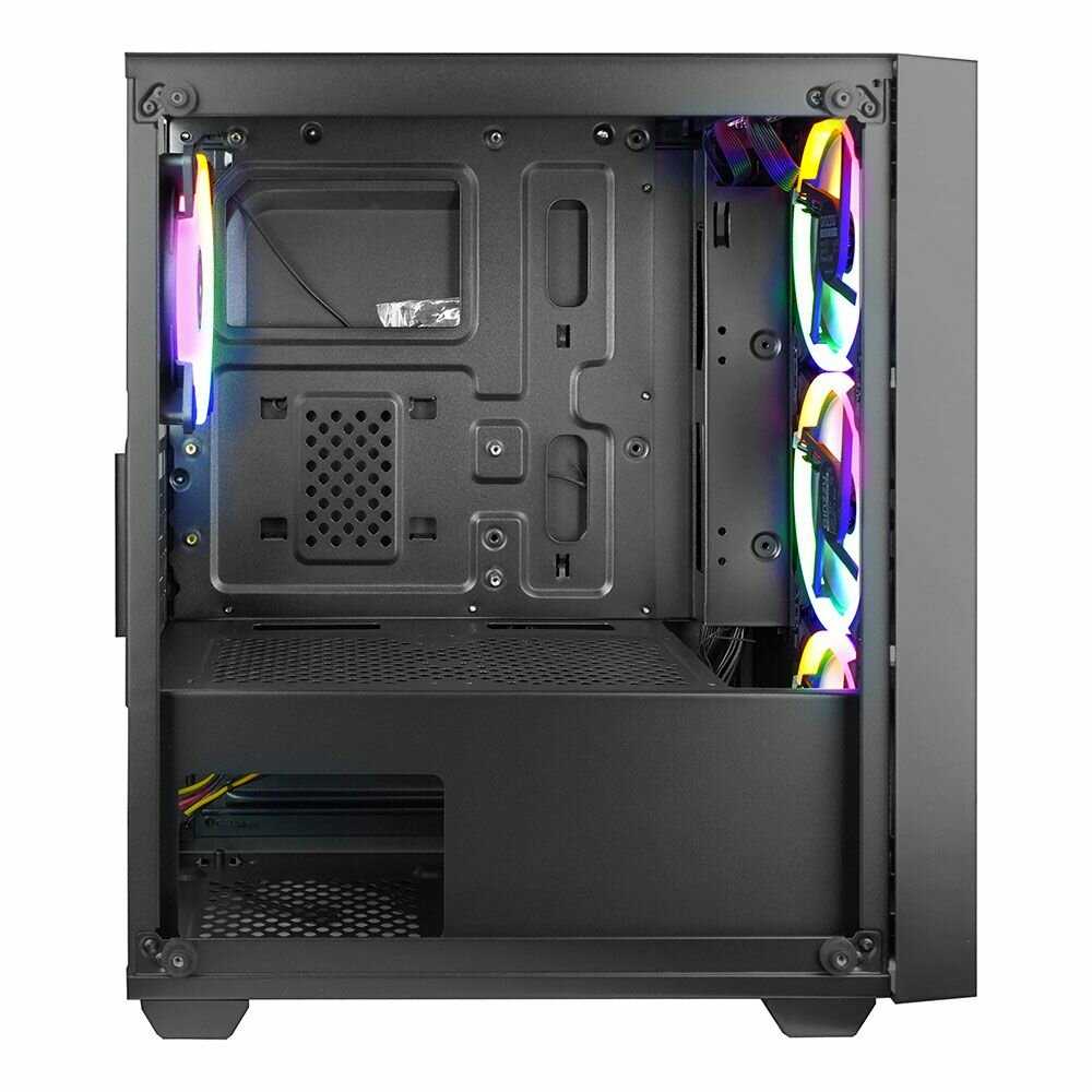 Корпус Ginzzu CL620 mATX 412см FAN, закаленное стекло боковая и передняя панель фотография 8
