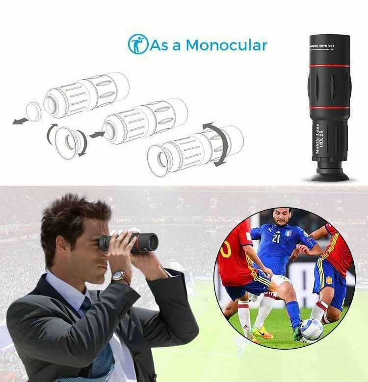 Комплект объективов Apexel 18x Telephoto 5-in-1 Kit (APL-T18XBZJ5) фотография 7