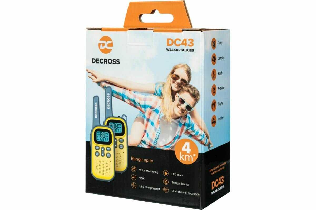 Комплект из двух радиостанций Decross DC43 Twin EU фотография 20