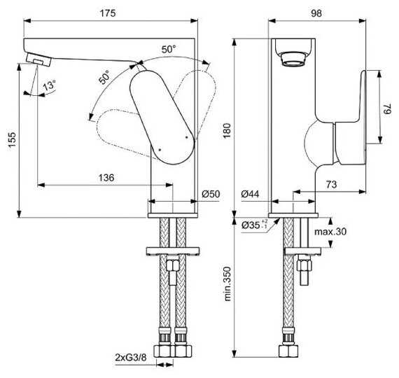 Смеситель Ideal Standard BC555AA фотография 15