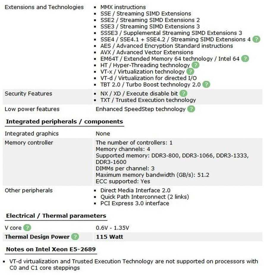 Процессор Intel Xeon E5-2689 (LGA2011) фотография 6