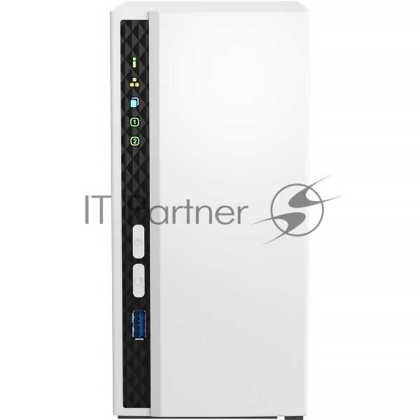 NAS QNAP TS-233 2 HDD trays, ARM 4-core Cortex-A55 2.0GHz, ram 2 GB, 1x1GbE, 2xUSB 2.0 port, 1xUSB 3.2 Gen 1 фотография 8
