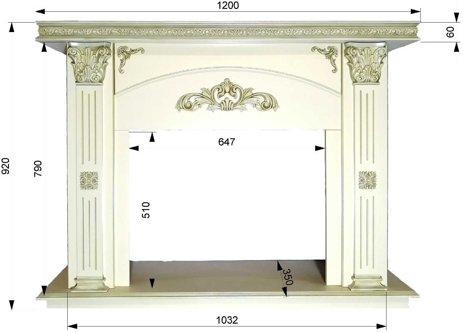 Электрический камин Cold fire Kamelia белый с очагом RealFlame Evrika 25.5 LED фотография 1