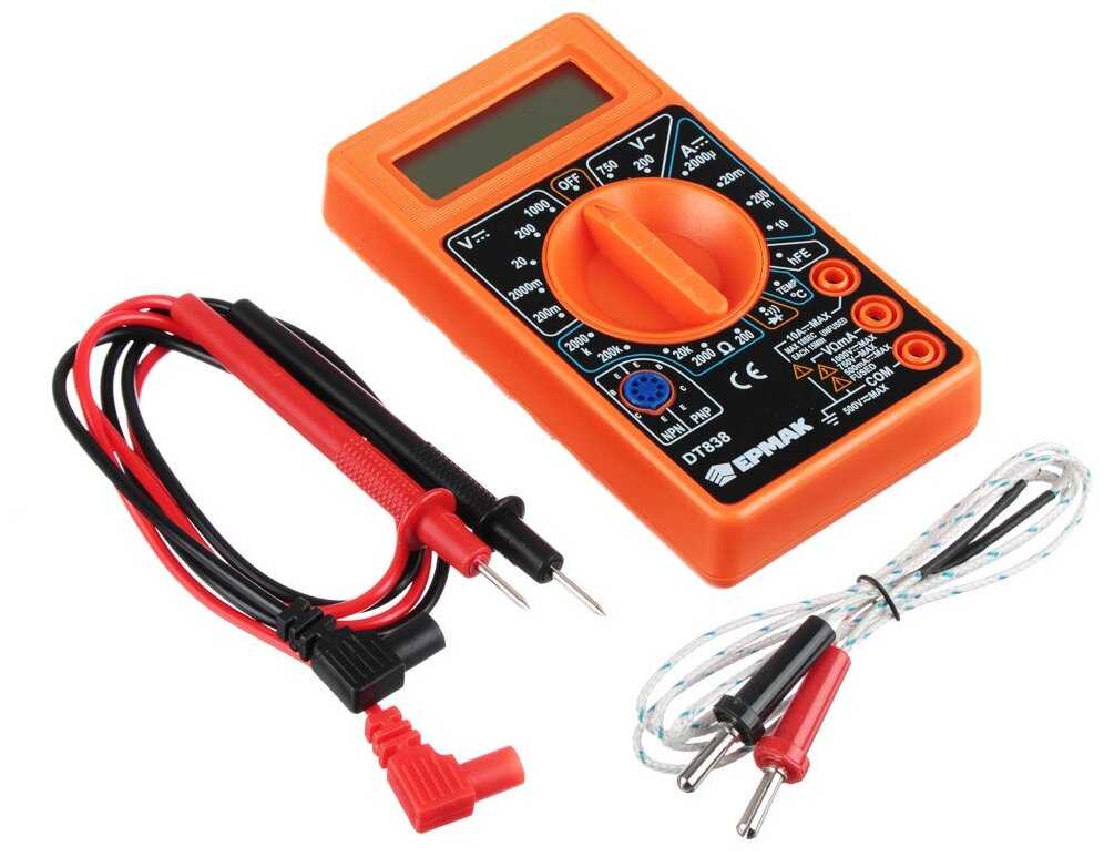 Мультиметр цифровой ЕРМАК DT-838 фотография 7