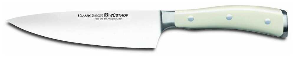 Нож кухонный Шеф 16 см WUSTHOF Ikon Cream White (Золинген) арт. 4596-0/16 WUS фотография 1