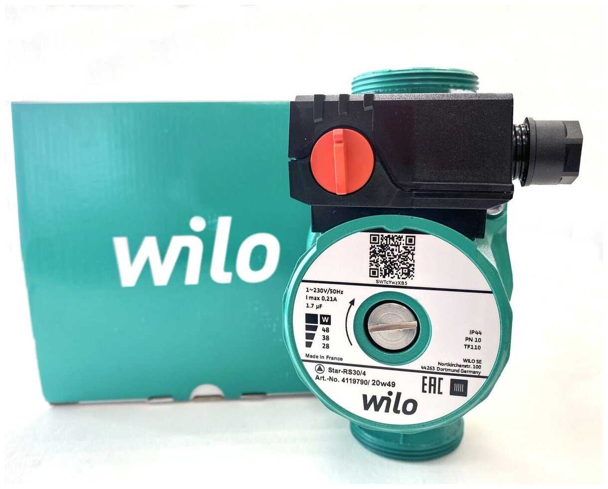 Циркуляционный насос Wilo Star-RS 30/4 фотография 21