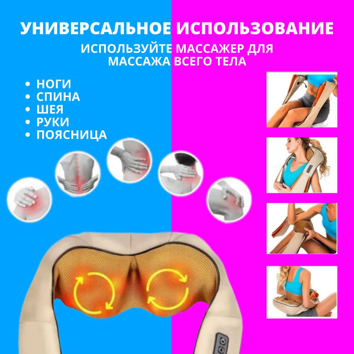 Массажер для тела Массажер для шеи и плеч фотография 3