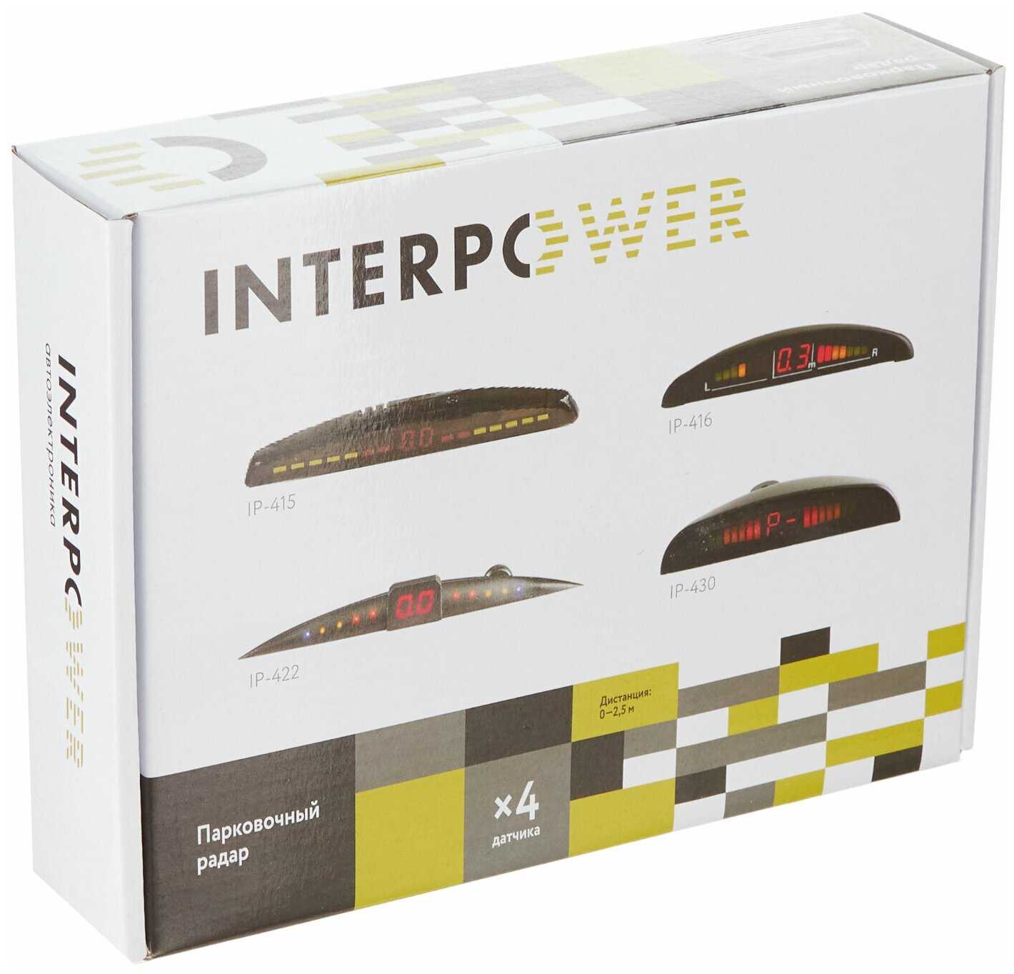 Парктроник SILVERSTONE F1 Interpower IP-416 (4 датчика 19мм) фотография 8