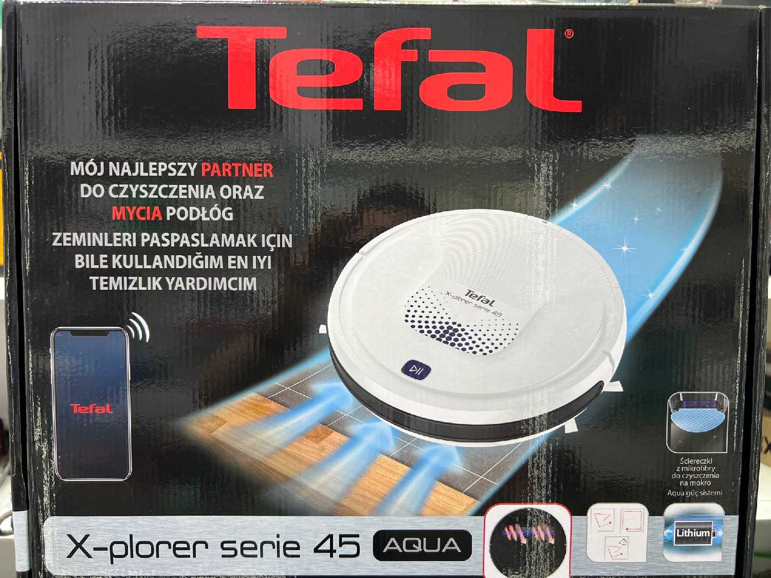 Робот пылесос Tefal X-plorer Serie 45 Aqua (RG8277WH) фотография 18