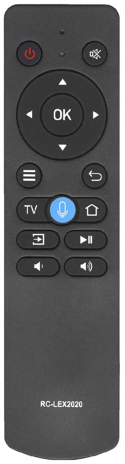 Пульт Huayu RC-LEX2020 для телевизоров BBK с голосовым поиском.