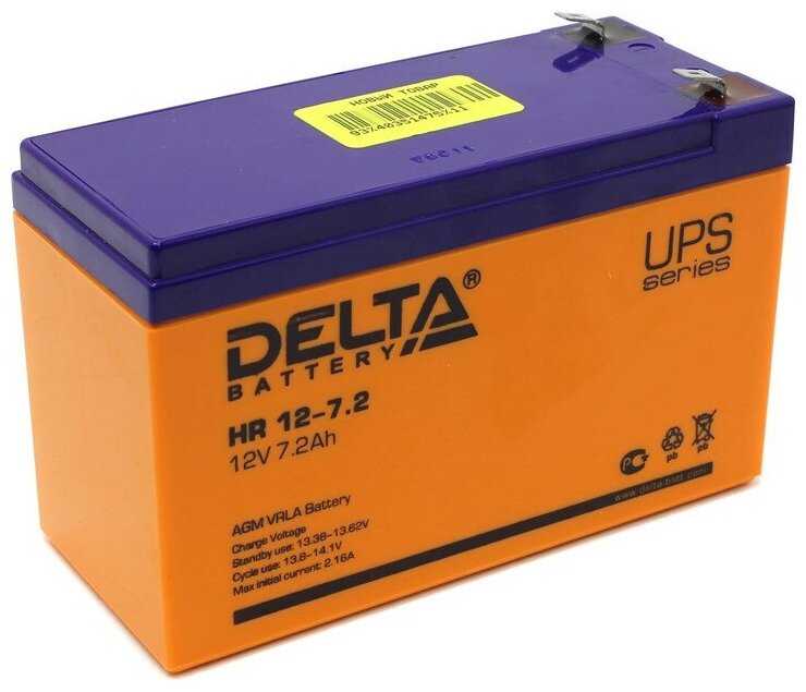Аккумуляторная батарея DELTA HR 12-7.2 (12В) фотография 13
