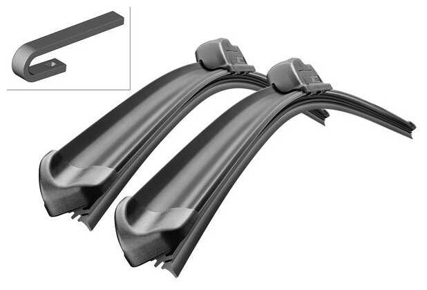 Щетка стеклоочистителя бескаркасная Bosch Aerotwin AR989S, 2 шт.