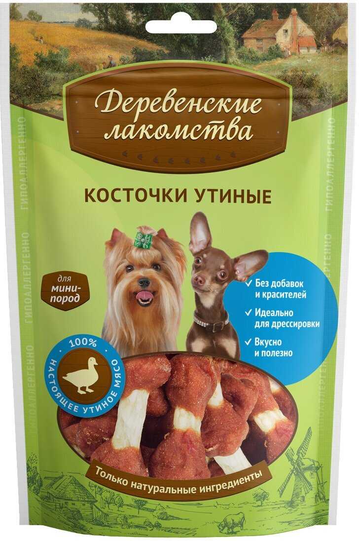 Лакомство для собак Деревенские лакомства Косточки утиные для мини-пород фотография 1