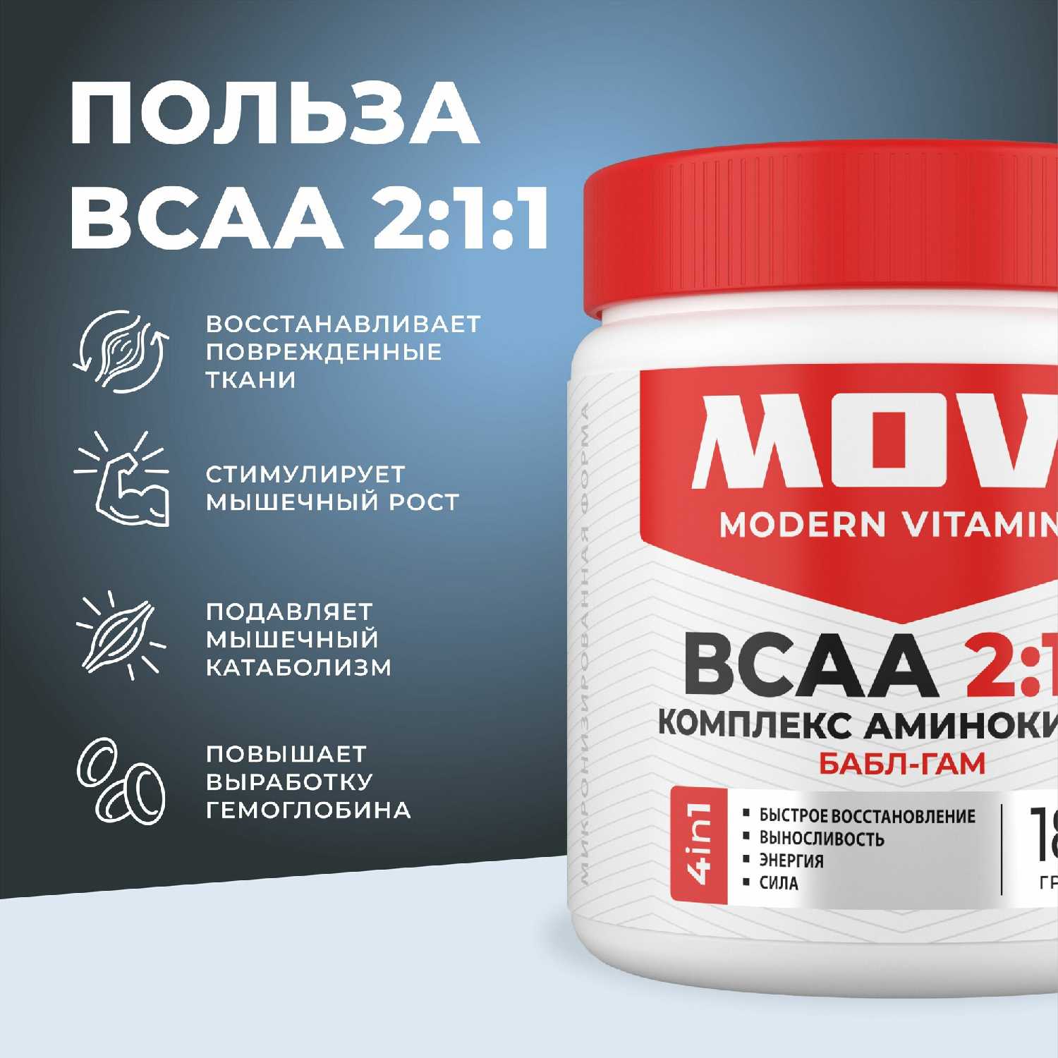 BCAA BCAA 2:1:1 (Фруктовый пунш) фотография 11