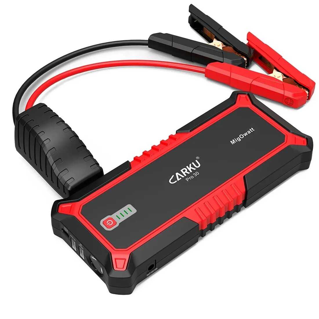 CARKU PRO-60 Пуско-Зарядное устройство с фонарем, аккумулятором Power Bank. для автомобиля, ПЗУ, джамп стартер, пускач, jump starter, зарядник автомобильный фотография 3