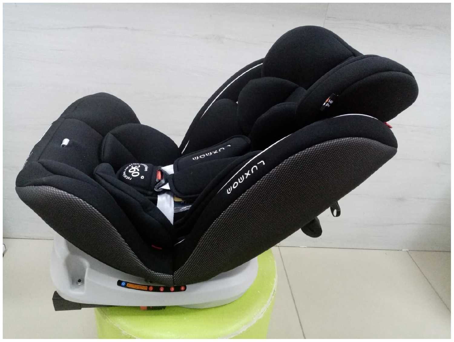 Автокресло Luxmom BXS 223A, isofix 0-36 кг, 0-12 лет, черный фотография 1