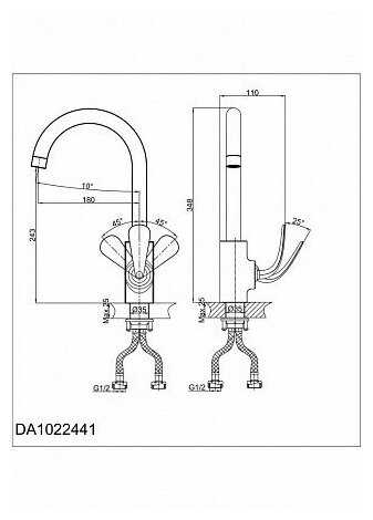 Смеситель D&K DA1022441 фотография 7
