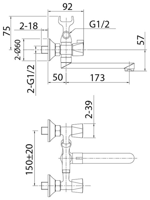 Душевой гарнитур Milardo Tring TRISB02M02, фотография 1