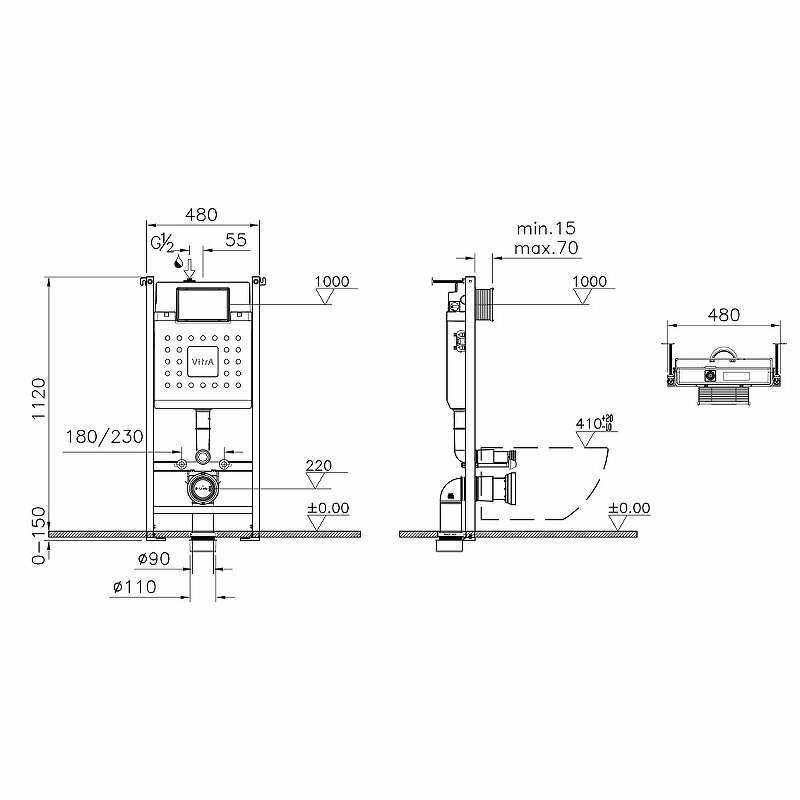 Инсталляция Vitra V-Fix Core (732-5800-01) фотография 1