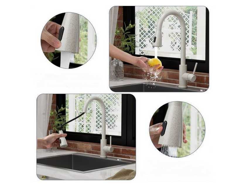 Смеситель для кухни ALVEUS PRIMROSE PS (выдвижной излив) фотография 2