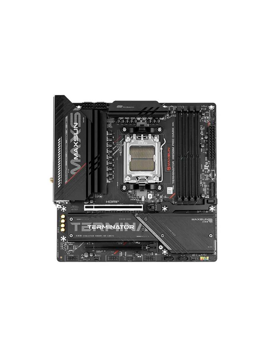Материнская плата MS-Terminator B850M Edition Pro Dark [AM5, DDR5, Micro-ATX, PCIe 5.0] фотография 3