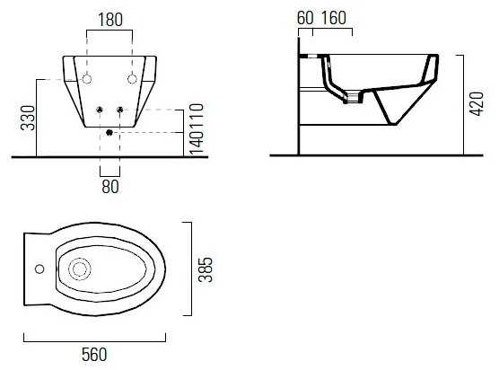 Биде подвесное GSI Losanga 7560111 фотография 1