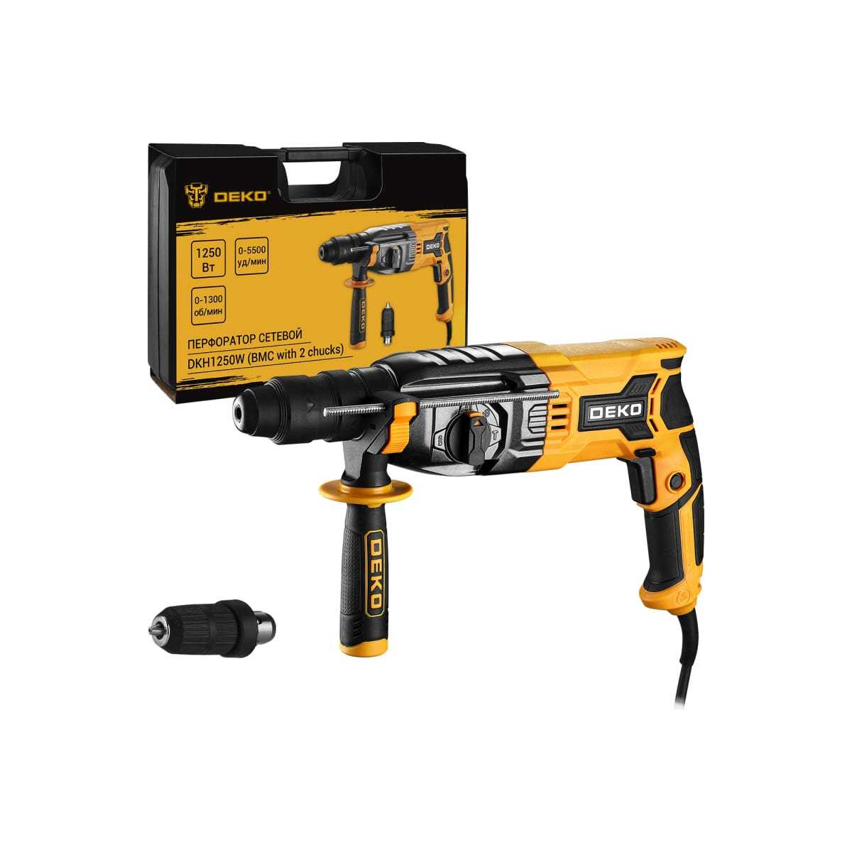 Перфоратор DEKO DKH1250W фотография 7